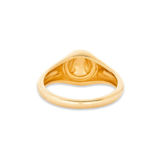 Stone And Strand Puff Puff Button Initial Ring