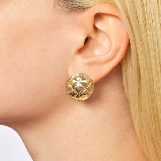 Stone And Strand Puff Puff Button Studs