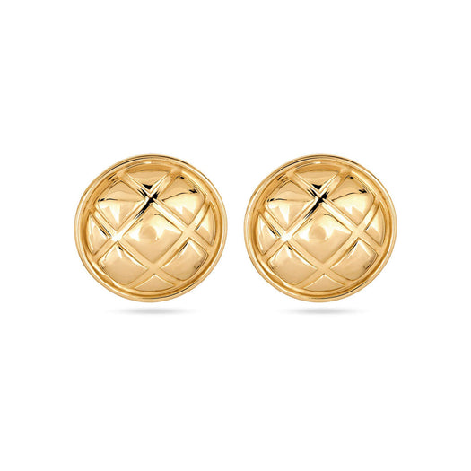 stone and strand Puff Puff Button Studs