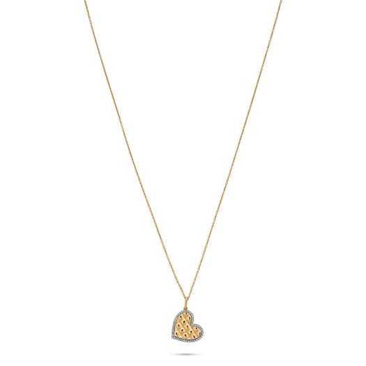 Stone And Strand Puff Puff Pave Heart Necklace