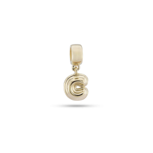 stone and strand Puffed Initial Charm