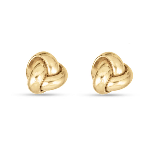 stone and strand Puffed Knot Studs