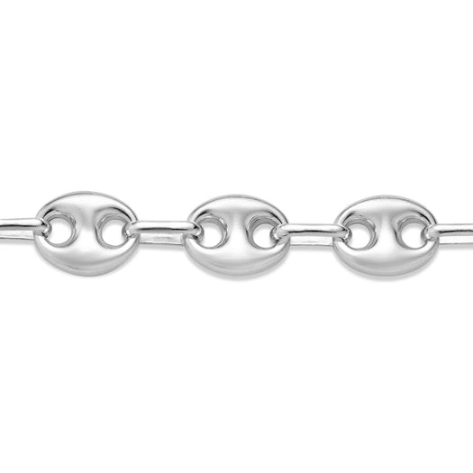 Stone And Strand Puffed Maritime Silver Bracelet