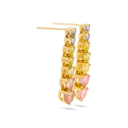 Stone And Strand Rainbow Bright Drop Earrings