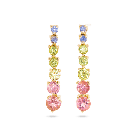 stone and strand Rainbow Bright Drop Earrings