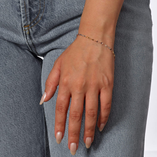 Stone And Strand Rainbow Chain Bracelet