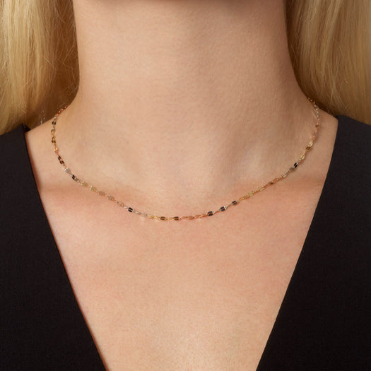Stone And Strand Rainbow Chain Choker
