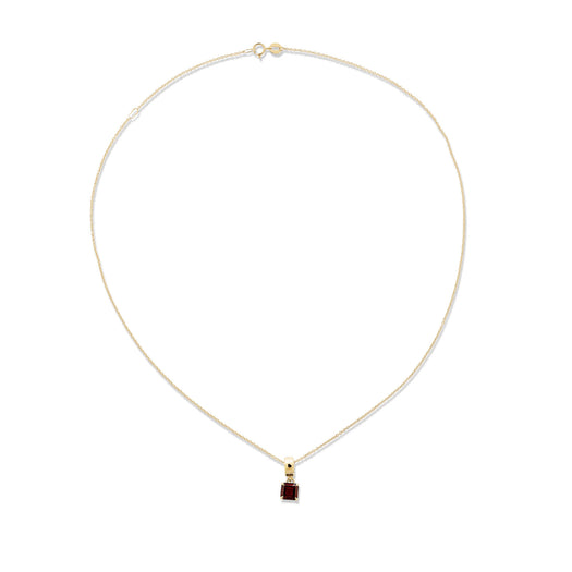 Stone And Strand Red Studio Garnet Charm Necklace