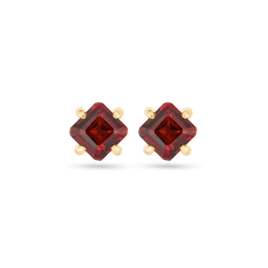 stone and strand Red Studio Garnet Studs