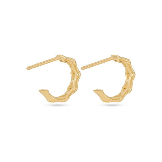 Stone And Strand Resort Gold Bamboo Hoops
