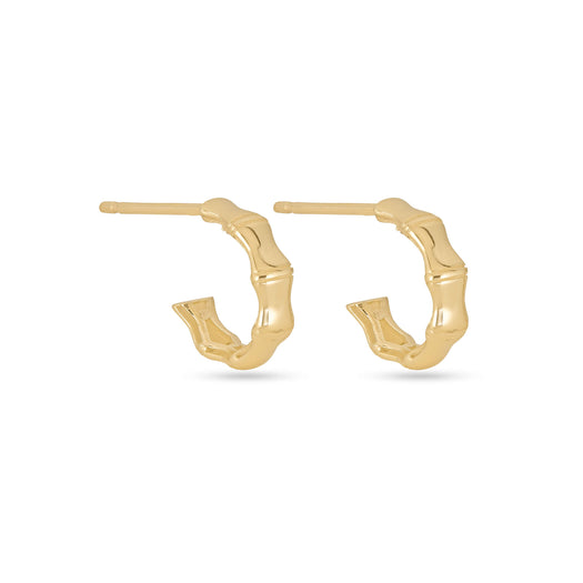 stone and strand Resort Gold Bamboo Hoops