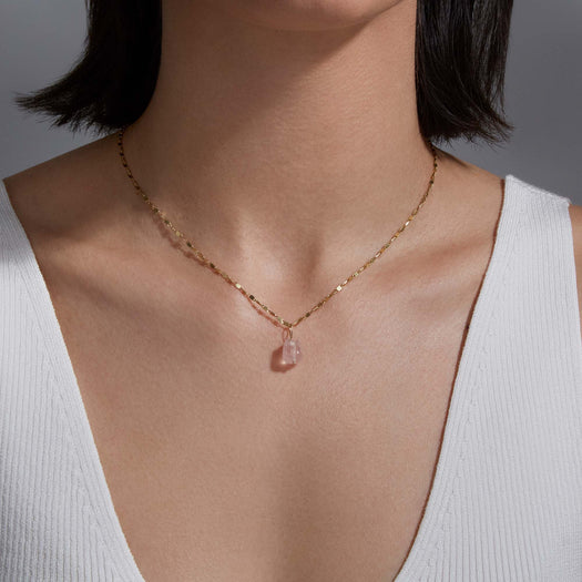 Stone And Strand Rosy Rose Quartz Charm