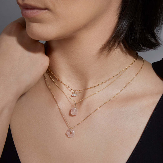 Stone And Strand Rosy Rose Quartz Charm