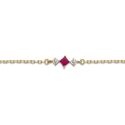 Stone And Strand Ruby And Diamond Bracelet