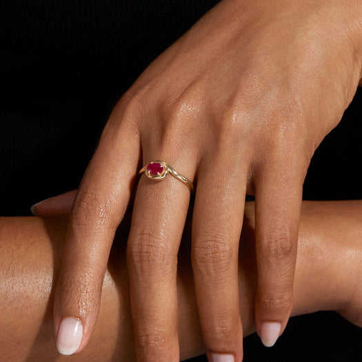 Stone And Strand Ruby Bonbon Merge Ring