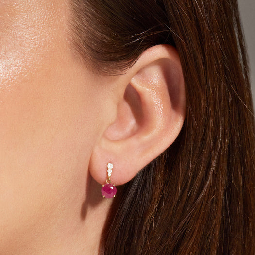 Stone And Strand Ruby Luxe Diamond Earrings
