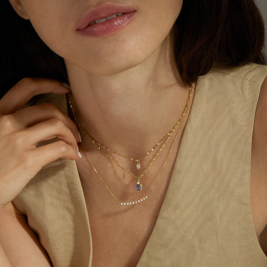 Stone And Strand Sapphire Bonbon Diamond Charm