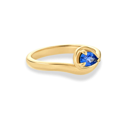 Stone And Strand Sapphire Raindrop Merge Ring