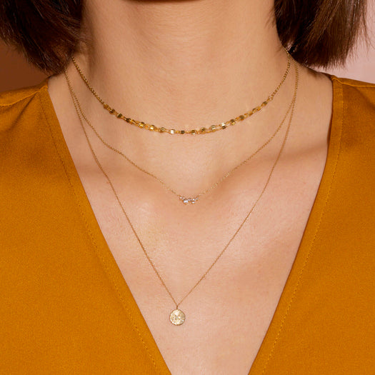 Stone And Strand Sapphire Shimmer Cluster Necklace