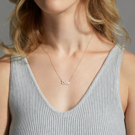 Stone And Strand Say My Name Diamond Necklace