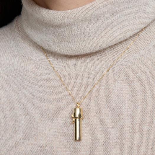 Stone And Strand Scroll Necklace