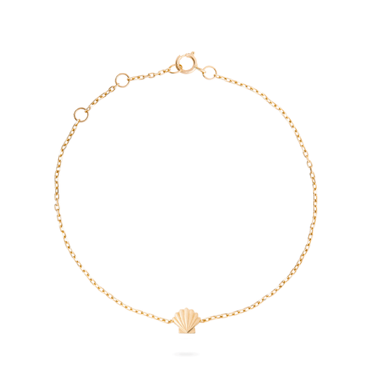 stone and strand Shell Bracelet