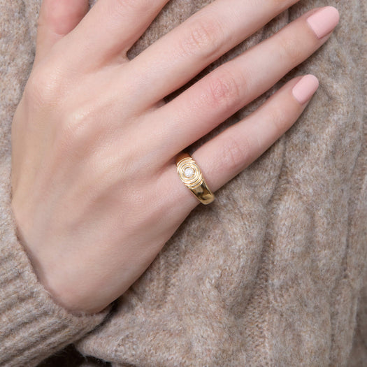 Stone And Strand Silvia Birthstone Pinky Ring