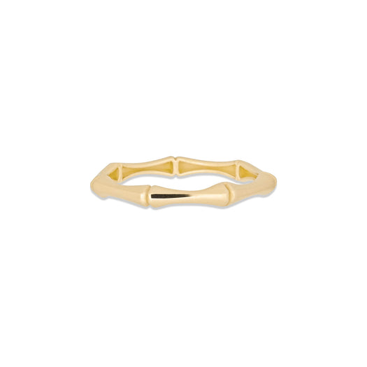 stone and strand Slim Gold Bamboo Ring