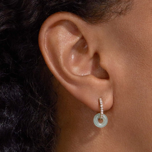 Stone And Strand Small Donut Hoop Charms Set