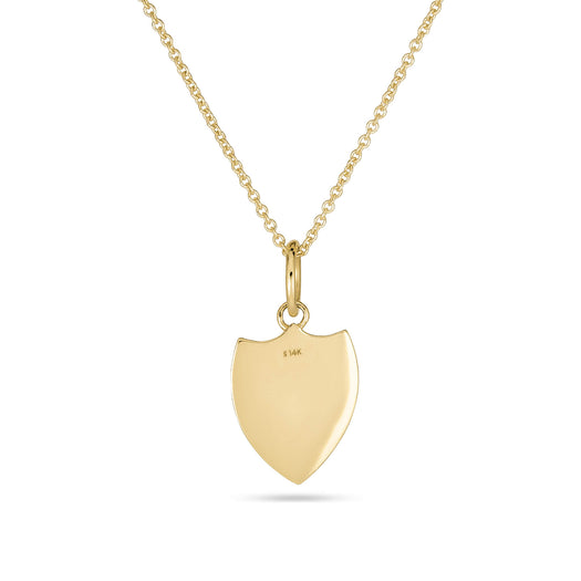 Stone And Strand Small Gold Initial Crest Necklace