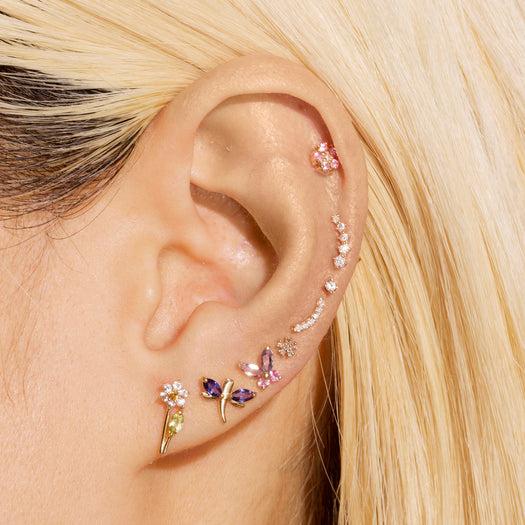 Stone And Strand Small Pastel Butterfly Studs