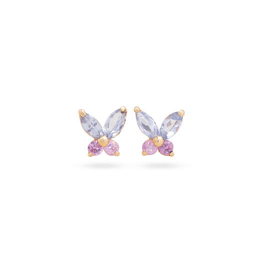 stone and strand Small Pastel Butterfly Studs