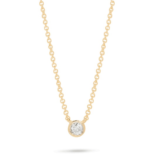 stone and strand Small Round Diamond Necklace