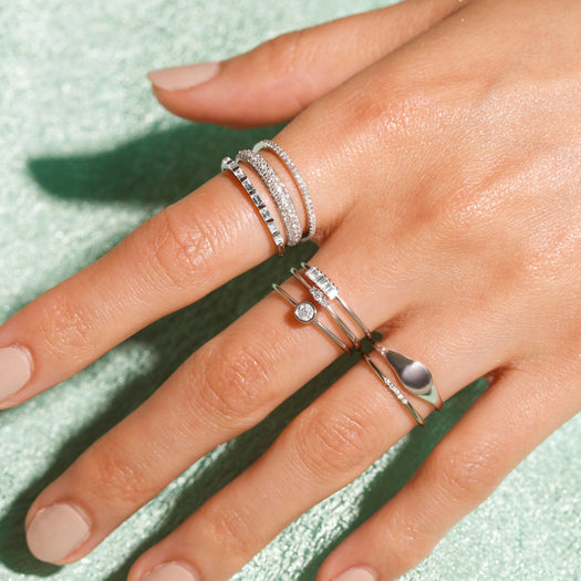 Stone And Strand Small Round Diamond Ring