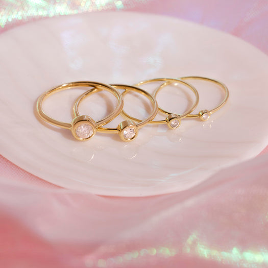 Stone And Strand Small Round Diamond Ring