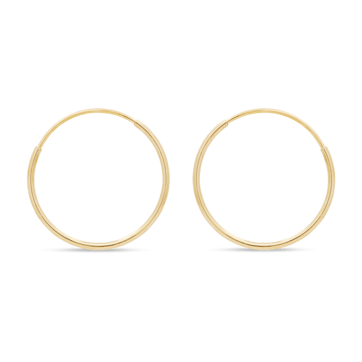Stone And Strand Small Round Endless Hoop Earrings