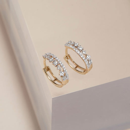 Stone And Strand Sparks Fly Diamond Huggies