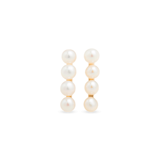 stone and strand Stacked Pearl Studs