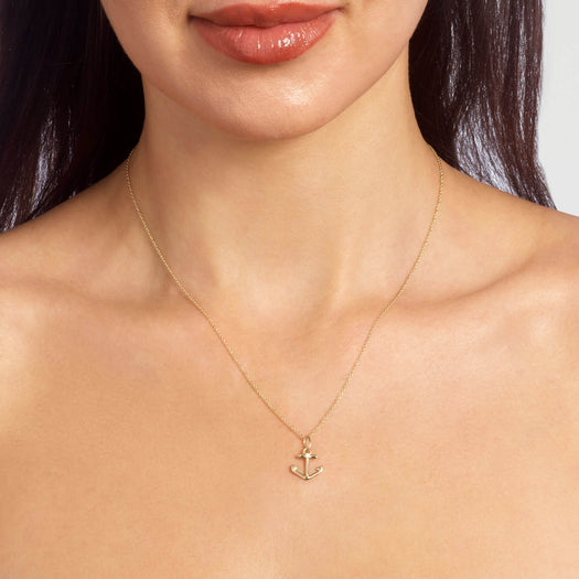 Stone And Strand Stay Grounded Anchor Necklace