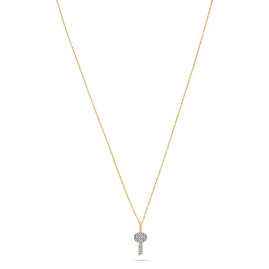 Stone And Strand Sweet Home Pave Key Necklace