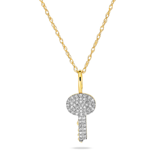 stone and strand Sweet Home Pave Key Necklace