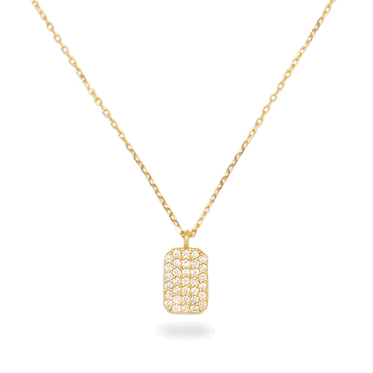 stone and strand Tagged Diamond Pendant