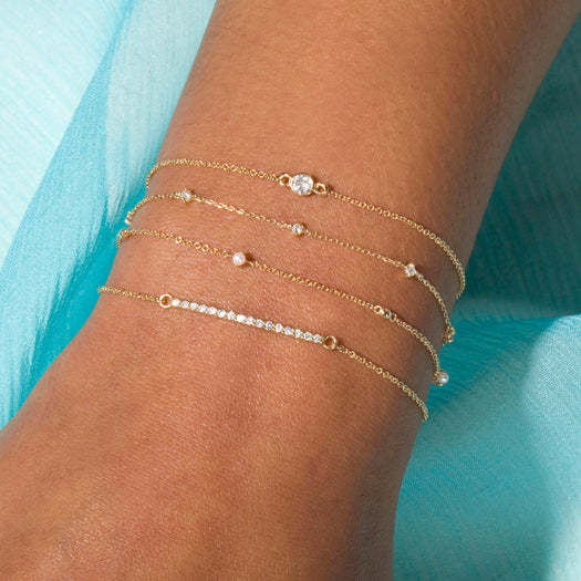 Stone And Strand Teeny Diamond Drizzle Bracelet