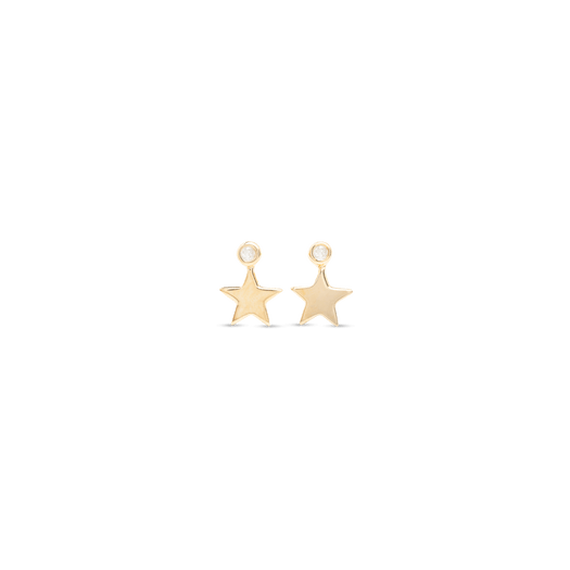 stone and strand Teeny Diamond Fallen Star Studs