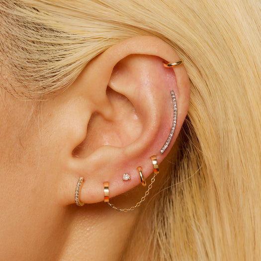 Stone And Strand Teeny Tiny Gold Huggie