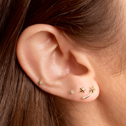 Stone And Strand Teeny White Topaz Stud