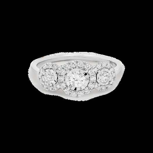 stone and strand The Josephine Ring in White Gold