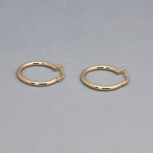 Stone And Strand Thin Gold Hoops