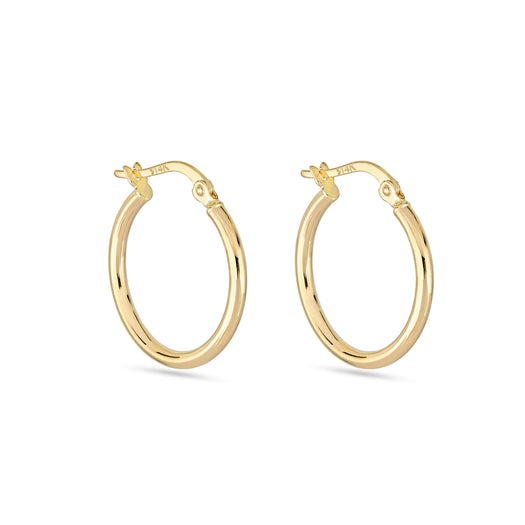 stone and strand Thin Gold Hoops