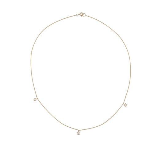 Stone And Strand Three Diamond Choker Necklace